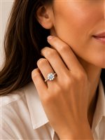 Anello Vidali Gioielli Donna in Oro bianco Diamante 1.54 Ct ANOR-101-34 - ANOR-101-34